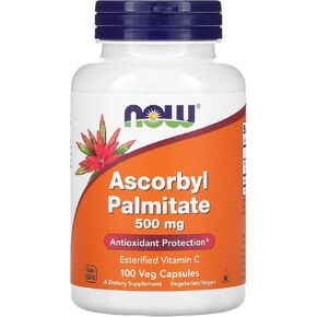 Ascorbyl Palmitate 500mg Now Foods 100 VCaps