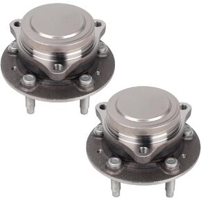 Autoround Pair 513441 Front Rear Wheel Bearing Hub Assembly Compatible with Chevy Equinox & GMC Terrain 2018-2021 FWD, 5 Lugs w/ABS