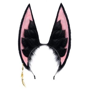 KIRA KIRA Genshin Impact Furry Fur Tighnari Broad-Eared Fox Ear Headwear Costume Accessories Party Decoration Headwear (Ear Only)