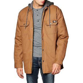 Dickies Mens Sherpa Lined Flannel Shirt Jacket W/Hydroshld