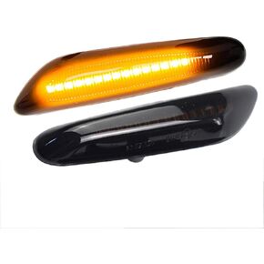 2PCS Smoke Lens Dynamic LED Side Marker Turn Signal Light Blinker Lamp for BMW 1 3 5 Series E60 E61 E81 E82 E88 E46 E90 E91 E92 E93 X3 E83 X1 E84