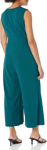 London Times womens Crepe Wrap Leg Belted JumpsuitLondon Times Women's Dresses Crepe Wrap Leg Belted Jumpsuit in Kuwait