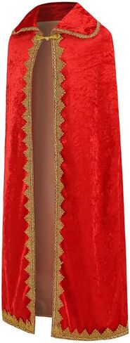 ODIZLI King Costume for Kids Aldult Robe Crown Scepter Set Boys Royal Prince Cape Dress Up Cosplay in Kuwait