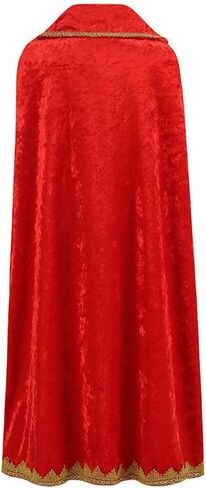 ODIZLI King Costume for Kids Aldult Robe Crown Scepter Set Boys Royal Prince Cape Dress Up Cosplay in Kuwait