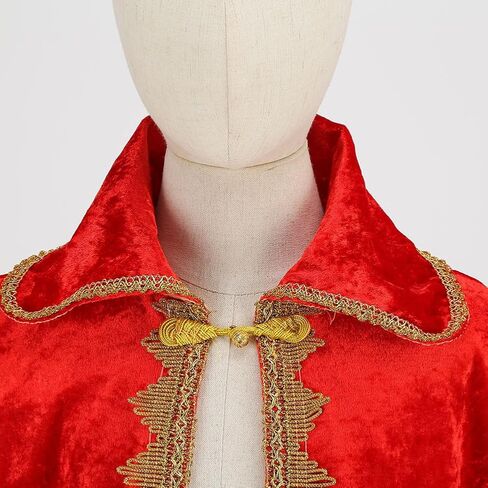 ODIZLI King Costume for Kids Aldult Robe Crown Scepter Set Boys Royal Prince Cape Dress Up Cosplay in Kuwait