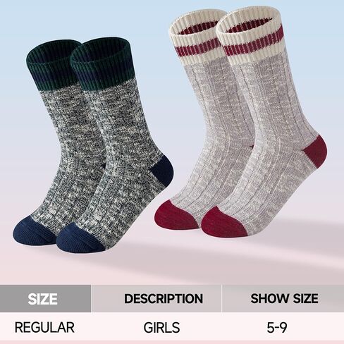 HENNY RUE 4 Pairs of Cotton Socks for Girl California American Style Handmade Chunky line Women's Mid-tube Socks. in Saudi Arabia