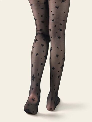 Verdusa Women's Pattern Mesh Fishnet Tights High Waist Sheer Stockings Pantyhose in Saudi Arabia