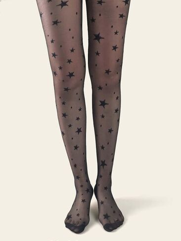Verdusa Women's Pattern Mesh Fishnet Tights High Waist Sheer Stockings Pantyhose in Saudi Arabia