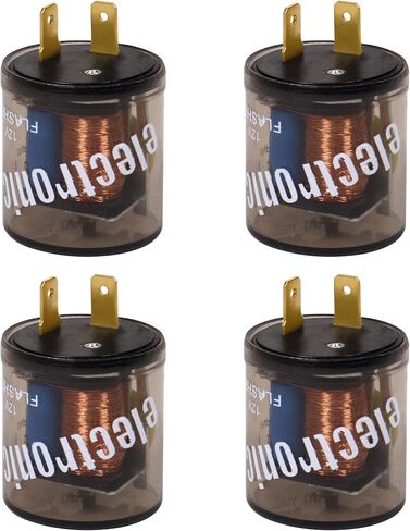 LED Flasher Relay 2 Pin 12V 2 Terminal LED Turn Signal Flasher Relay with Ground Wire for Cars Motorcycles (2pcs 2-pin, with ground wire) in Saudi Arabia