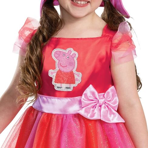 Disguise girls Peppa Pig Costume Tutu, Official Peppa Pig Deluxe Toddler Costume and Accessories in Saudi Arabia