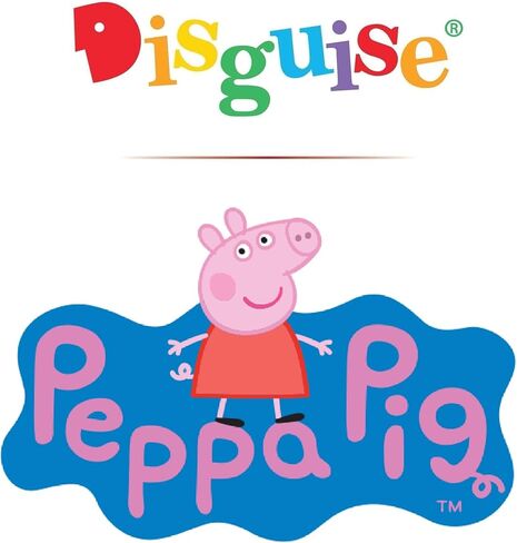 Disguise girls Peppa Pig Costume Tutu, Official Peppa Pig Deluxe Toddler Costume and Accessories in Saudi Arabia