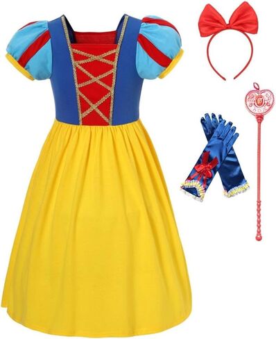 Dressy Daisy Toddler and Little Girls Cotton Princess Dress Up Clothes with Accessories for Halloween Birthday Party Outfit in Saudi Arabia