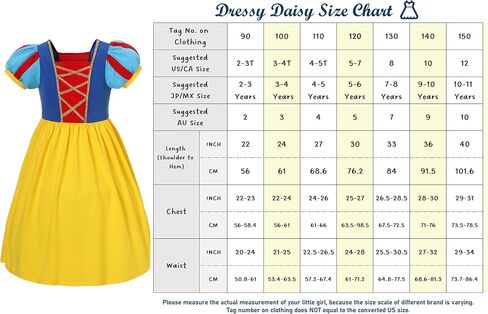 Dressy Daisy Toddler and Little Girls Cotton Princess Dress Up Clothes with Accessories for Halloween Birthday Party Outfit in Saudi Arabia