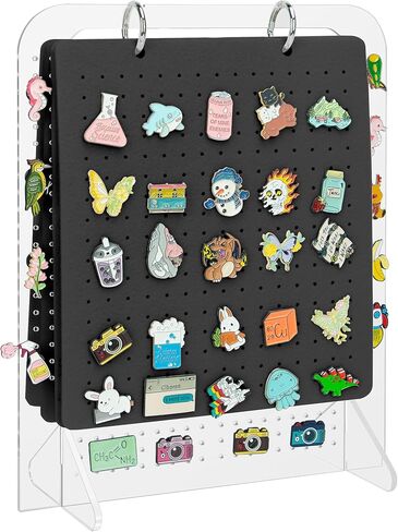 Pacmaxi Enamel Pin Display Organizers, Brooch Pin Holder, 6 Pin Display Pages for Store 250+ Pins, Pin Collection Storage Calendar (Not Include Any Accessories) in Saudi Arabia