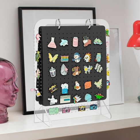 Pacmaxi Enamel Pin Display Organizers, Brooch Pin Holder, 6 Pin Display Pages for Store 250+ Pins, Pin Collection Storage Calendar (Not Include Any Accessories) in Saudi Arabia