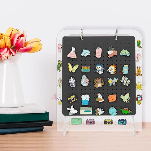 Pacmaxi Enamel Pin Display Organizers, Brooch Pin Holder, 6 Pin Display Pages for Store 250+ Pins, Pin Collection Storage Calendar (Not Include Any Accessories) in Saudi Arabia