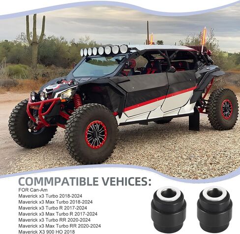 2 قطعة مفصل المفصل السفلي الشعاعي الخلفي لـ Can-Am Maverick X3 Max Turbo R RR 2017-2024 706004843 706002317 in Saudi Arabia