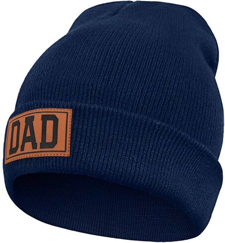 Skull Beanie for Men Father Dad Grandpa Papa Pappy - Knit Winter Hats Warm Soft Stretchy Daily Cuffed Beanie in Kuwait