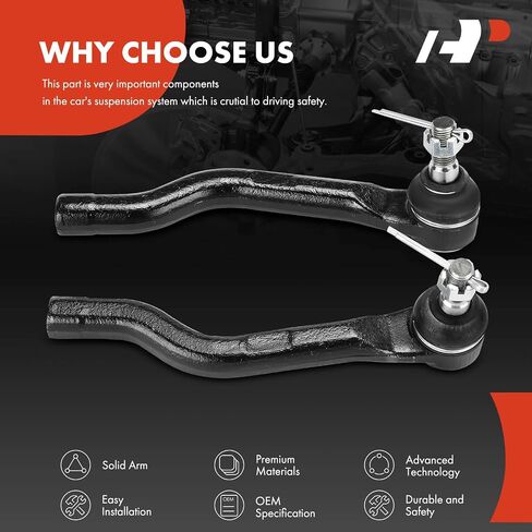 A-Premium 2 x Front Outer Tie Rod Ends, Compatible with Honda Accord 2013-2017 & Acura TLX 2015 2016 2017 2018 2019 2020 in Saudi Arabia