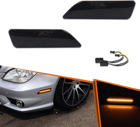 ADIIL لـ 2006-2011 مرسيدس بنز W219 CLS-Class عدسة شفافة بيضاء LED المصد الأمامي مصابيح العلامات الجانبية OEM استبدال العلامة الجانبية in Kuwait