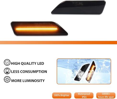 ADIIL لـ 2006-2011 مرسيدس بنز W219 CLS-Class عدسة شفافة بيضاء LED المصد الأمامي مصابيح العلامات الجانبية OEM استبدال العلامة الجانبية in Kuwait