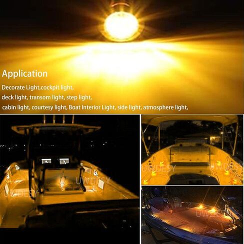 10PC 3/4'' Round LED Side Marker Lights,Front Rear Bullet Marker lights,Signal Indicators LED Trailer Marker Lights For Truck Trailer RV Van Pickup ATV Camper Caravan Boat(12V White) in Saudi Arabia