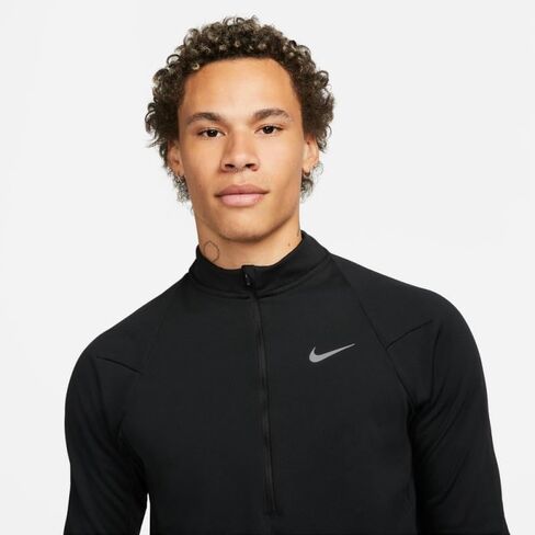 Nike Men's Therma-FIT Run Division Element 1/2-Zip Running Sweatshirt M Black in Kuwait