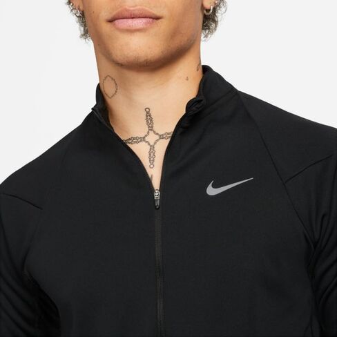 Nike Men's Therma-FIT Run Division Element 1/2-Zip Running Sweatshirt M Black in Kuwait