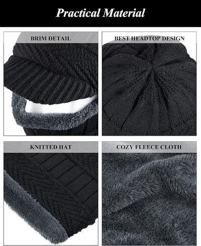 Winter Knitted Balaclava Hat Warm Cycling Face Covering Warmer Knit Hat Winter Neck Gaiter for Outdoor Sports in Saudi Arabia