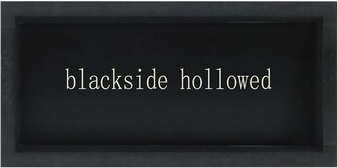 Esur Home Office Desk Black Decor - Inspirational Farmhouse Wooden Box Sign - Everything is Figureoutable in Kuwait