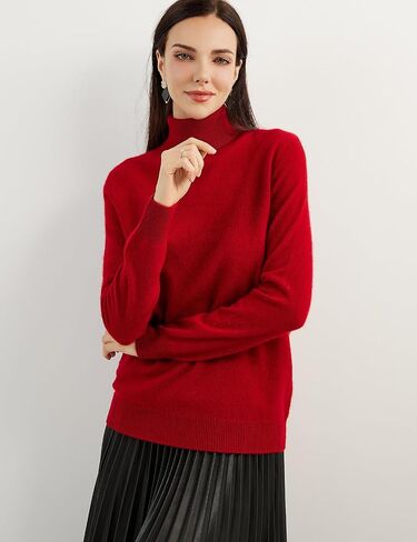 Women's 100% Pure Cashmere Sweater Turtleneck Long Sleeve Warm Soft 2025 Fall Winter Knit Pullover in Kuwait