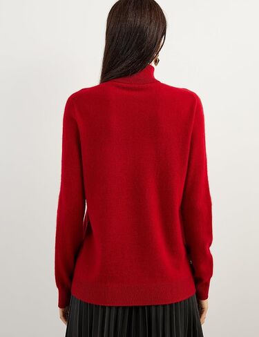 Women's 100% Pure Cashmere Sweater Turtleneck Long Sleeve Warm Soft 2025 Fall Winter Knit Pullover in Kuwait