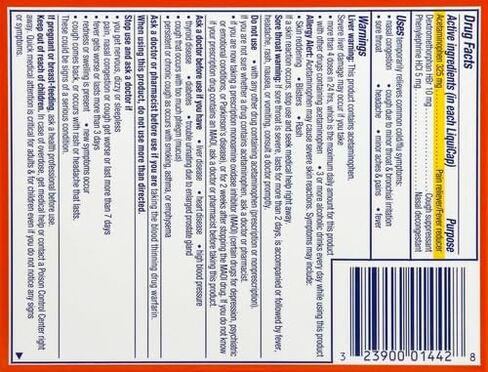 دواء فيكس داي كويل للبرد والإنفلونزا، تخفيف قوي متعدد الأعراض أثناء النهار للصداع والحمى والتهاب الحلق والأوجاع والآلام الطفيفة واحتقان الأنف وضغط الجيوب الأنفية والسعال، 16 كبسولة سائلة in Kuwait