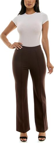 Zac & Rachel Women's Pull on Flare Leg Compression Pant with Front Seam in Kuwait