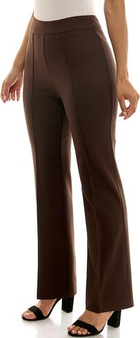 Zac & Rachel Women's Pull on Flare Leg Compression Pant with Front Seam in Kuwait