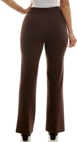 Zac & Rachel Women's Pull on Flare Leg Compression Pant with Front Seam in Kuwait
