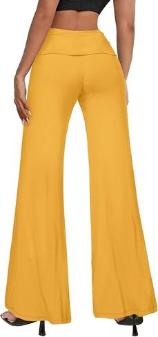 Hybrid & Company Womens Super Comfy Flowy Wide Leg Palazzo Pants Made in USA in Kuwait