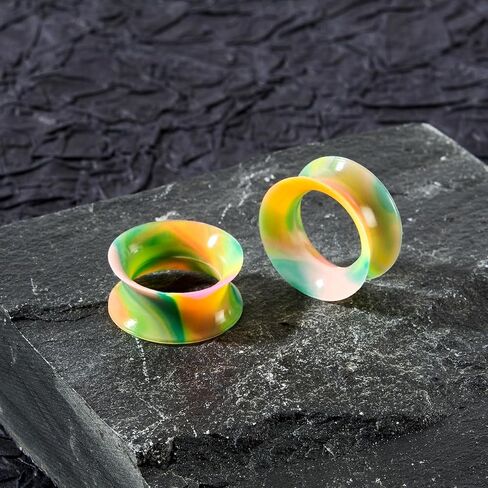 JOYTOYOU 20Pcs Camouflage Silicone Ear Gauge Tunnels Stretching Kit Flesh Tunnels Expander Set 2g to 1" in Kuwait