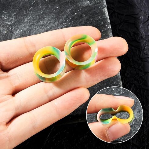 JOYTOYOU 20Pcs Camouflage Silicone Ear Gauge Tunnels Stretching Kit Flesh Tunnels Expander Set 2g to 1" in Kuwait