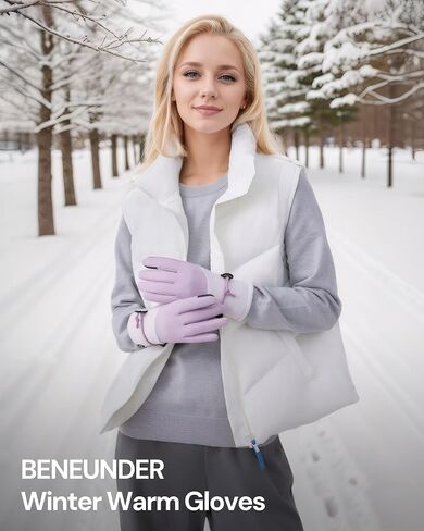 BENEUNDER Winter Gloves for Women Men Touchscreen Cold Weather Thermal Warm Gloves Running Biking Hiking Driving Freezer Work in Saudi Arabia