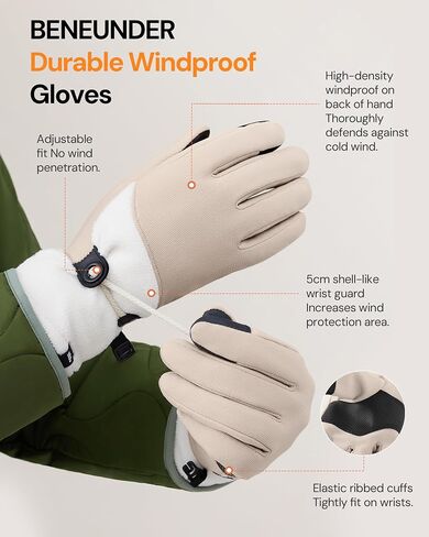 BENEUNDER Winter Gloves for Women Men Touchscreen Cold Weather Thermal Warm Gloves Running Biking Hiking Driving Freezer Work in Saudi Arabia