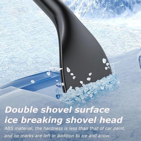 3 In 1 Snow Brush and Ice Scraper for Car Windshield TORCARVH Extendable Snow Removal 360° Pivoting Vehicle Winter Shovel Brush Snow Scraper with Long Handle for Car SUV Trucks (White) in Kuwait