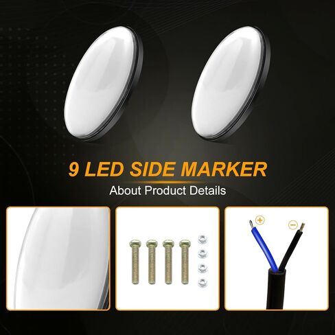 2pcs truck side marker lights green in Saudi Arabia