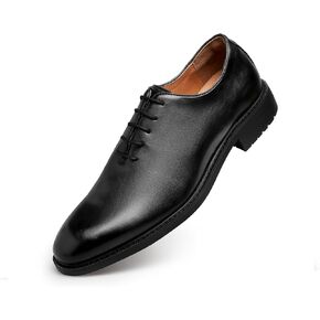 DESAI Classic Oxford Dress Shoes Mens Formal Business Lace-up Full Grain Leather Shoes for Men