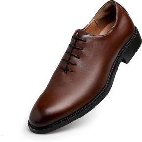 DESAI Classic Oxford Dress Shoes Mens Formal Business Lace-up Full Grain Leather Shoes for Men