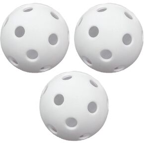 Champion Sports Plastic Golf Balls for Golf Practice, 12 Pack, White - Durable, Hollow Golf Wiffle Ball Set for Kids, Beginners - Lightweight Golf Ball with Limited Flight - Premium Golf Equipment