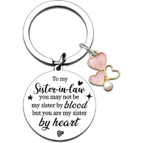 Ikacvb Sister In Law Gifts For Birthday Unique Mothers Day Gifts For Sister In Law Christmas Wedding Gift Ideas Sentimental Keychain Sister In Law Gift Jewelry