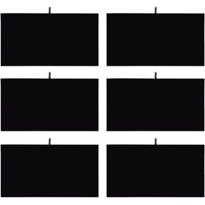 MOOCA 6 Pcs Set Jewelry Display Trays Jewelry Display Pad Tray Jewelry Display Insert Jewelry Display Trays Accessory Tray for Jewelry, 14 W x 7 1/2 D in, Black Velvet
