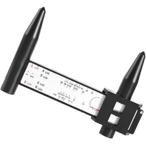 PCD Gauge Ruler, Wheel/Rim Bolt Pattern Sliding Measuring Tool, Car Wheel Lug Bolt Pattern Gauge PCD Ruler for 4 5 6 8 Holes Sliding Caliper