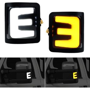 F250 Mirror Lights Switchback Side Mirror Marker Turn Signal & Running Light Replacement for 2008-2016 F250 F350 F450 F550 Super Duty DRL Turn signal Lamp accessories